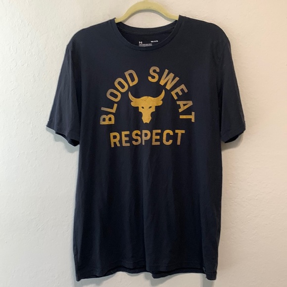 Under Armour Shirts Under Armour Project Rock Blood Sweat Respect
